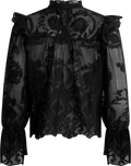 Ellinoric Lace Shirt, Vintage Black