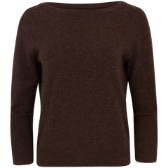 Cashmere Sweater "Asta" - Dark Brown