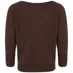 Cashmere Sweater "Asta" - Dark Brown