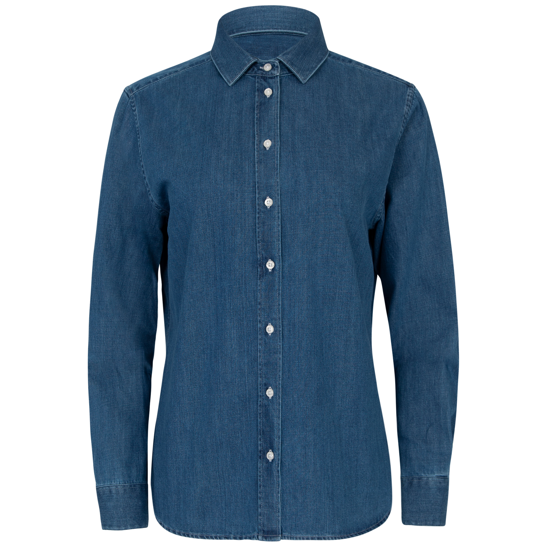 Julie Josephine Liv Denimskjorta - Washed Mid Blue