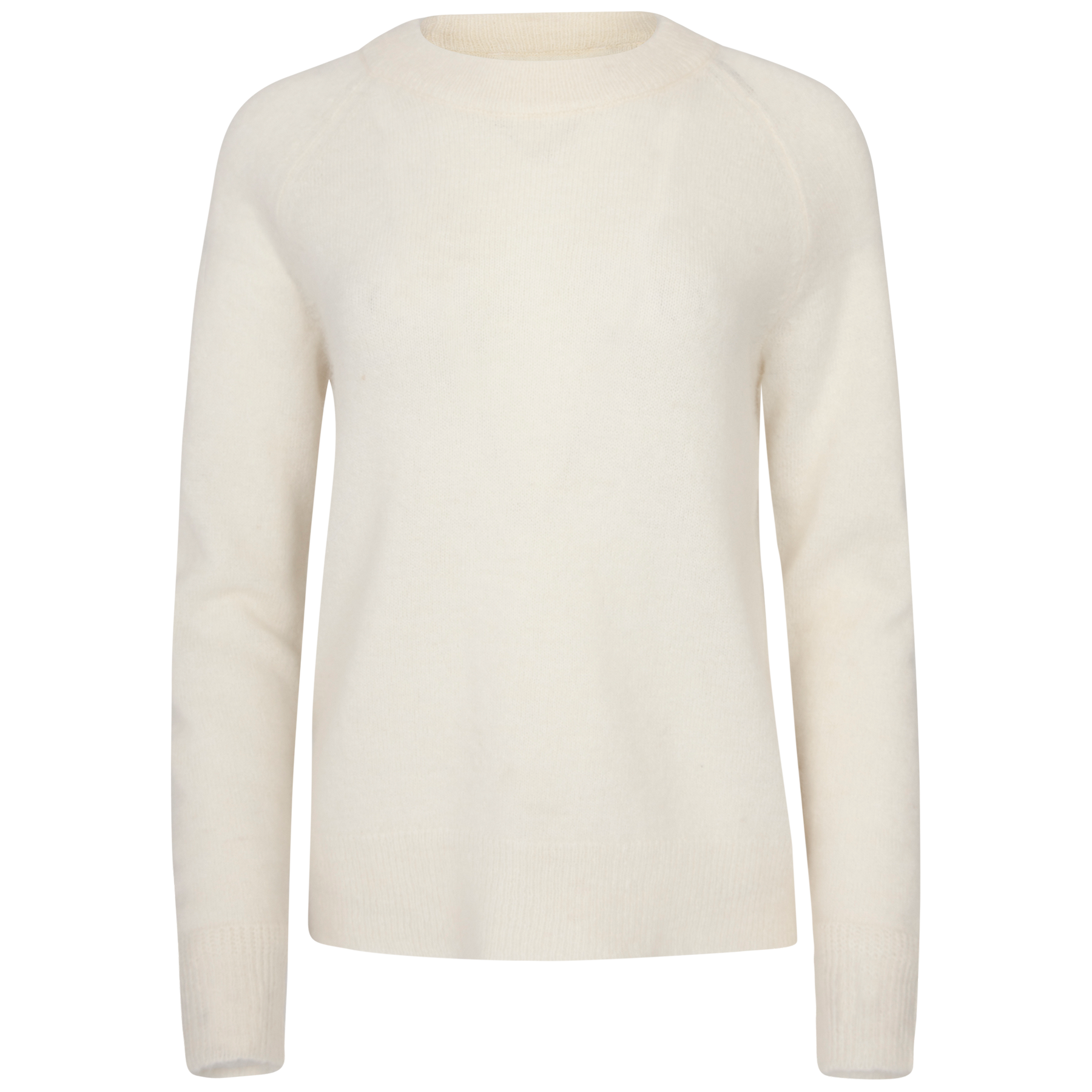 Selected Femme Lulu Ls Knit O-Neck - Snow White Melange