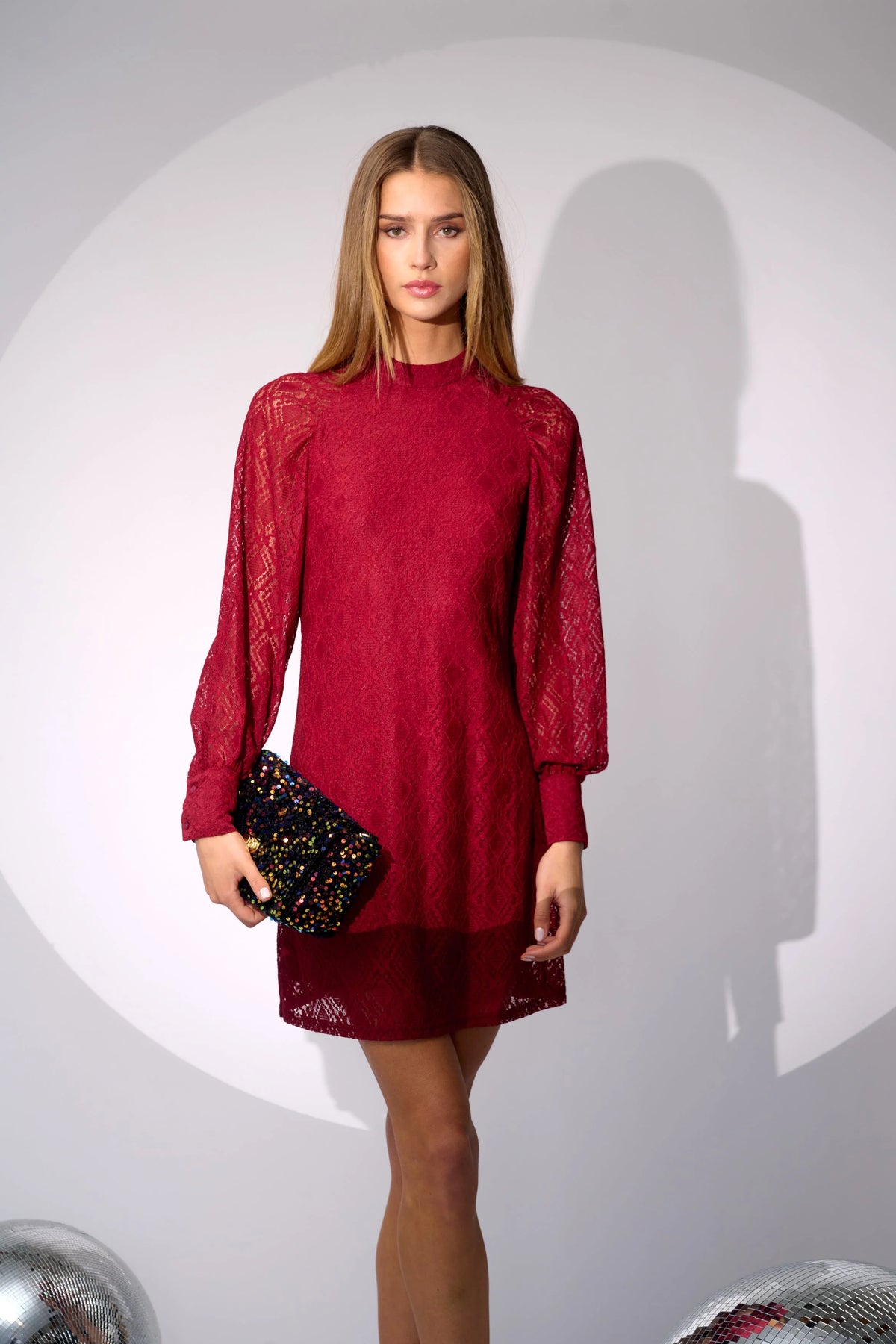 Texas Lace Dress - Red