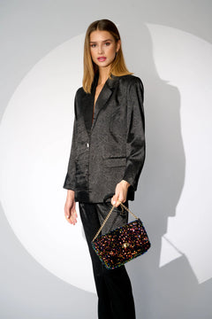 Teagan Crossover Bag - Black Mix