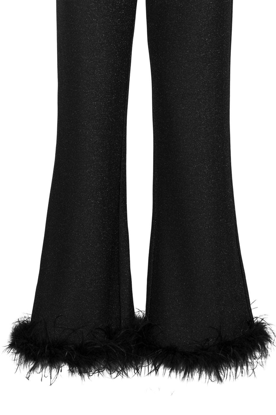 Peach Pants - Black Glitter