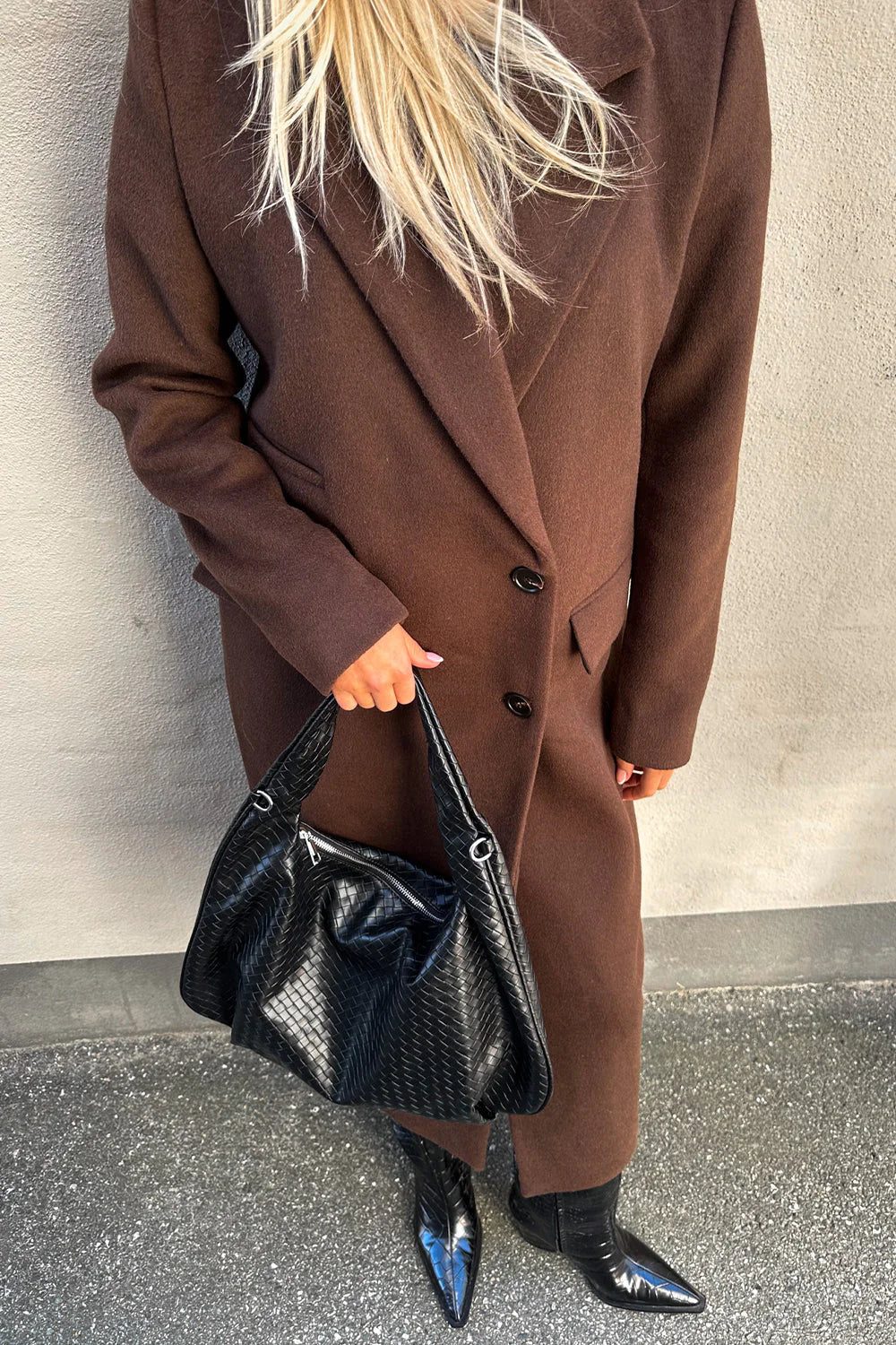 Peony Hobo Bag - Svart