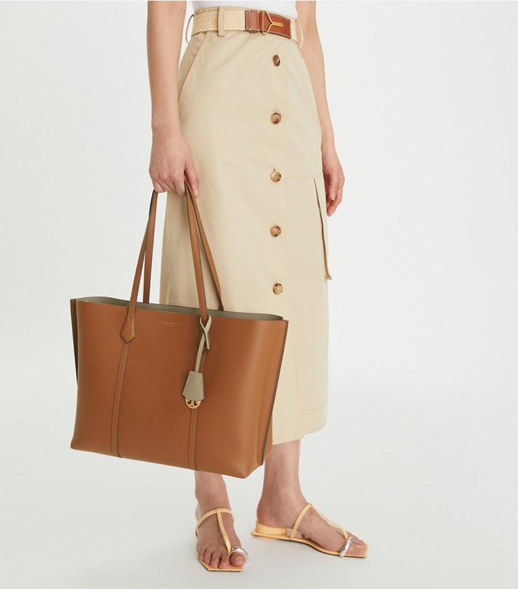 Perry Triple-Compartment Tote - Light Umber