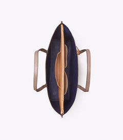 Perry Triple-Compartment Tote - Clam Shell