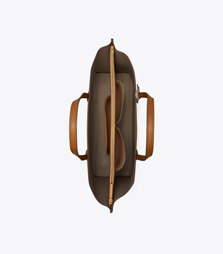 Perry Triple-Compartment Tote - Light Umber
