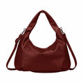 Peony Hobo Bag - Mörkröd