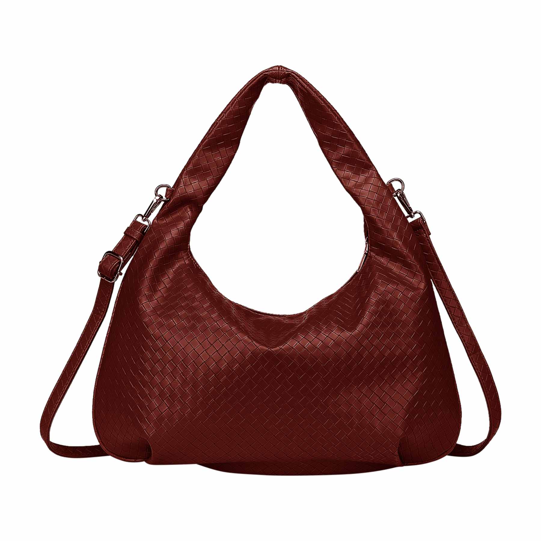 Peony Hobo Bag - Mörkröd