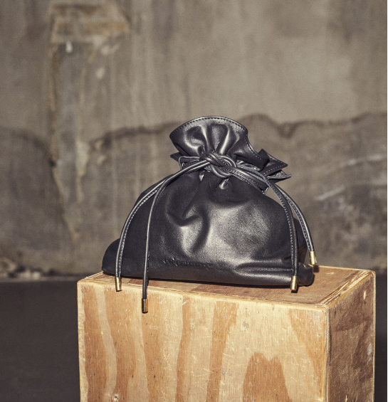 Phoebecc Mini Tie Bag - Black