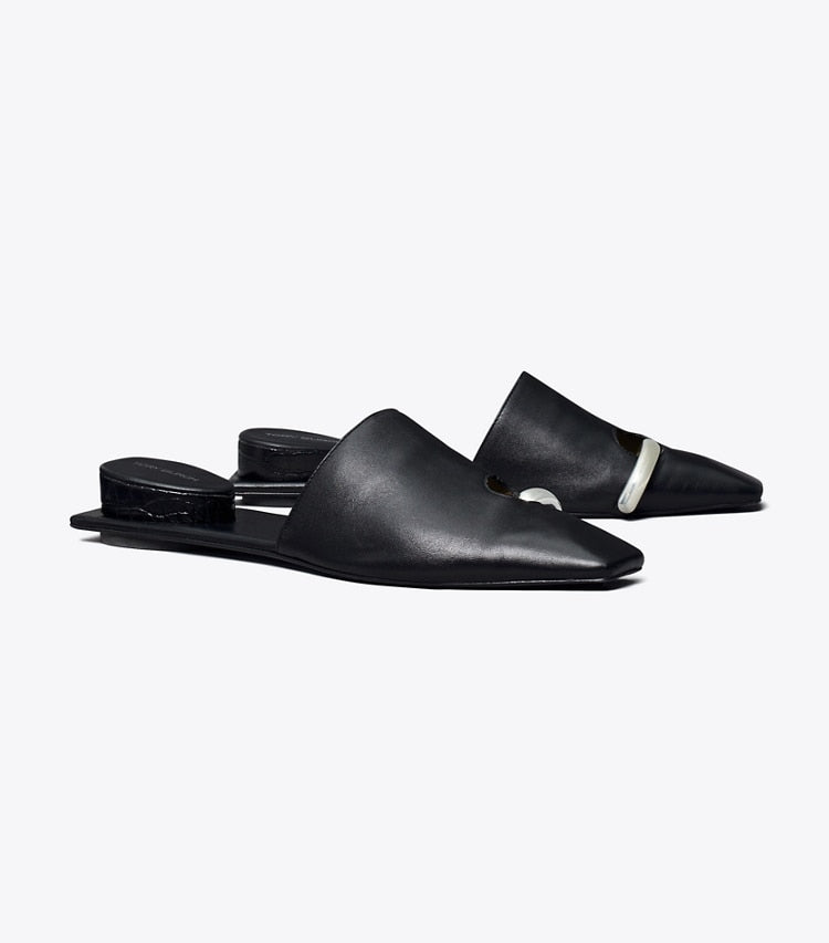 Pierced Mule - Svart/Silver