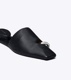 Pierced Mule - Perfect Black/Silver