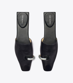 Pierced Mule - Perfect Black/Silver