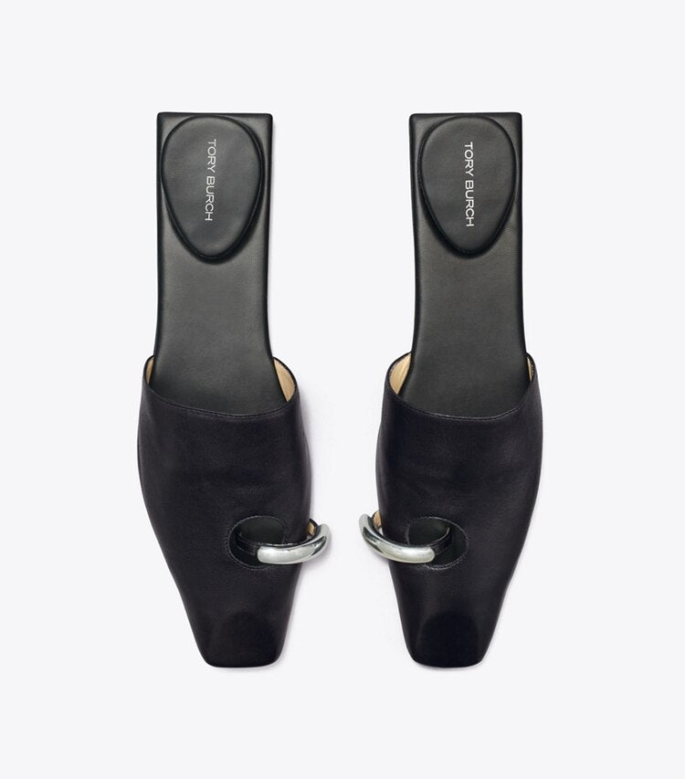 Pierced Mule - Svart/Silver