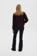 AlphaGZ Short Cardigan - Plum Melange