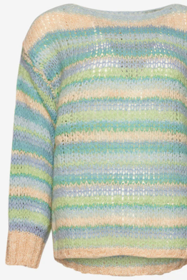 Pool Knit Sweater - Blue/Green Mix