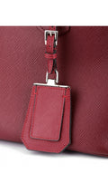 Prada Double Saffiano Medium Shoulder Bag - Röd