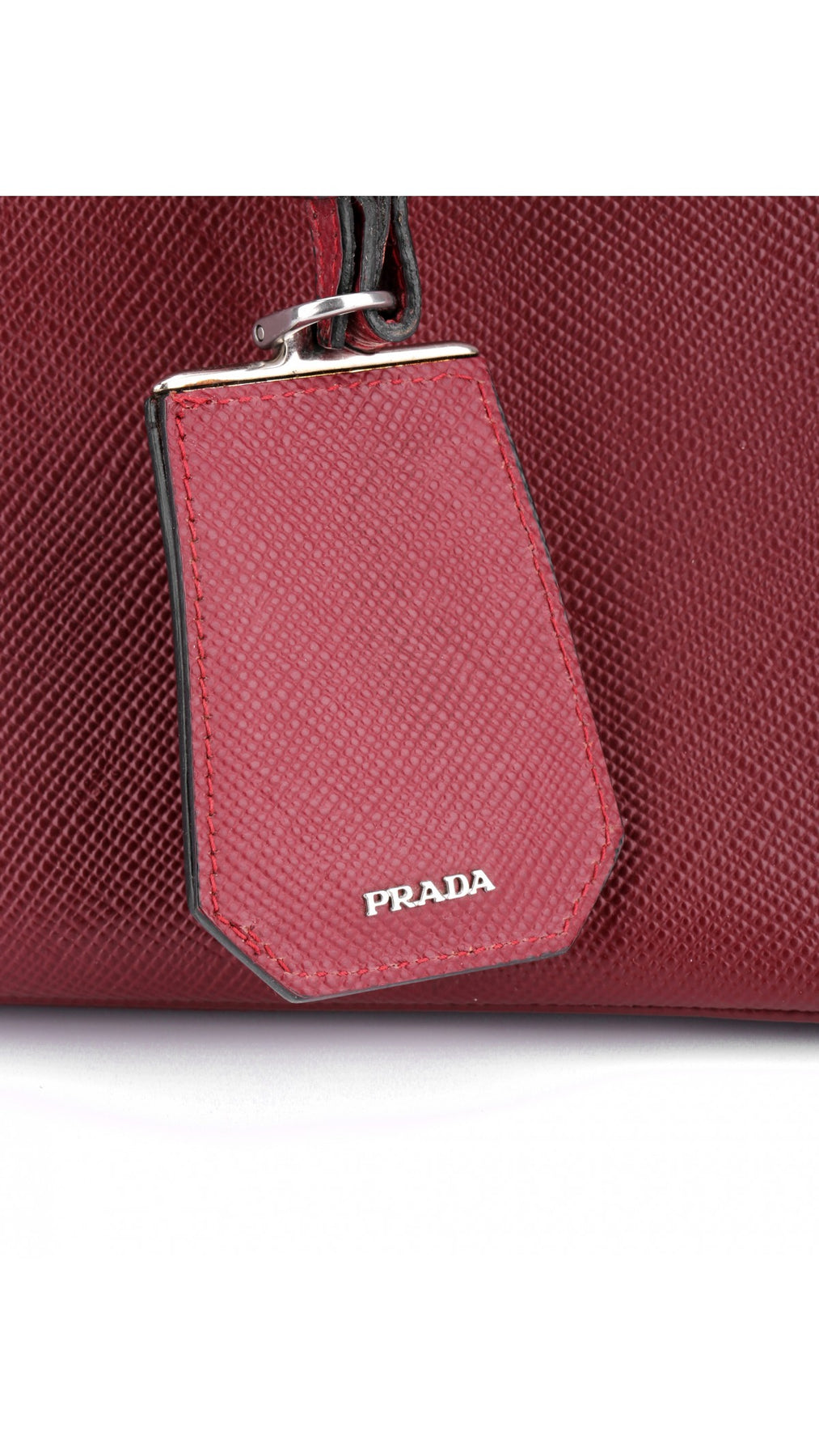 Prada Double Saffiano Medium Shoulder Bag - Röd