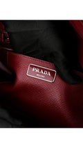 Prada Double Saffiano Medium Shoulder Bag - Röd
