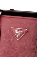 Prada Double Saffiano Medium Shoulder Bag - Röd