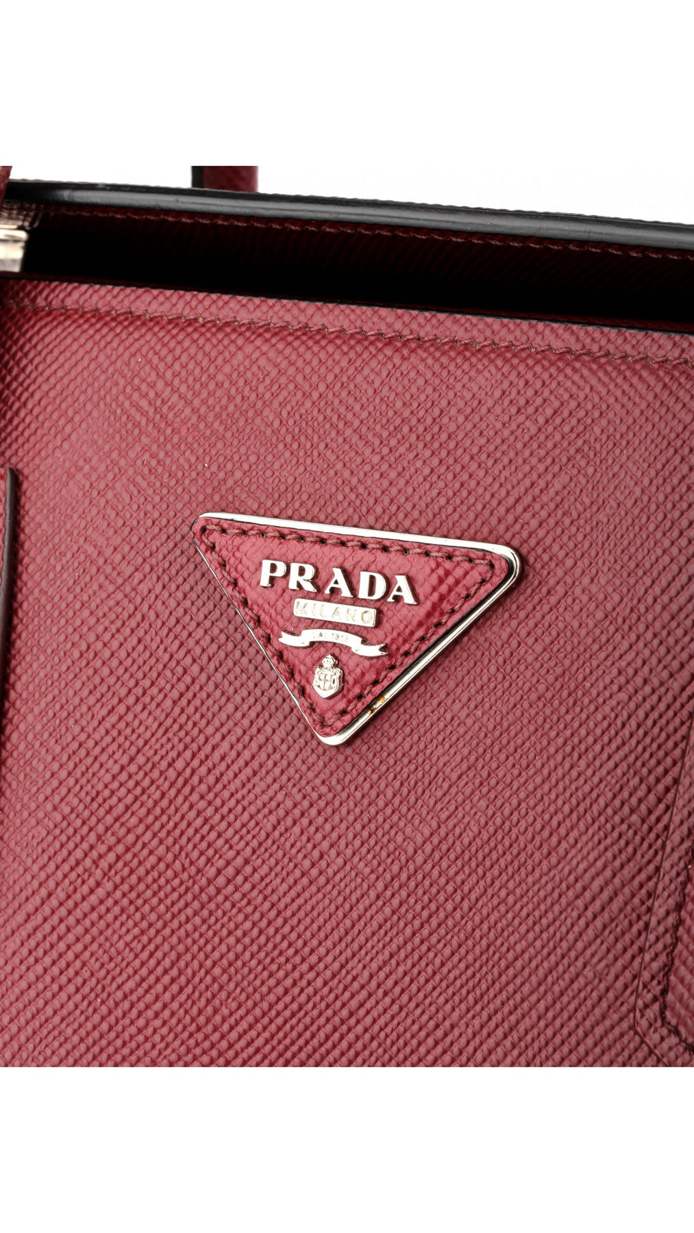 Prada Double Saffiano Medium Shoulder Bag - Röd