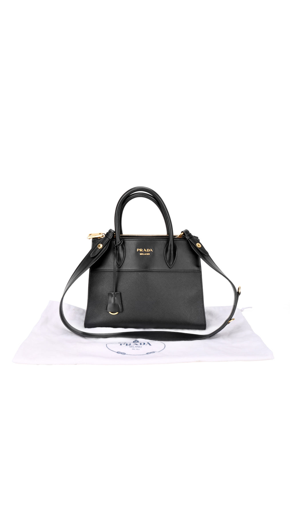 Prada Esplanade axelväska - Svart