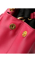 Prada Galleria Double Zip Saffiano Lux Tote - Rosa