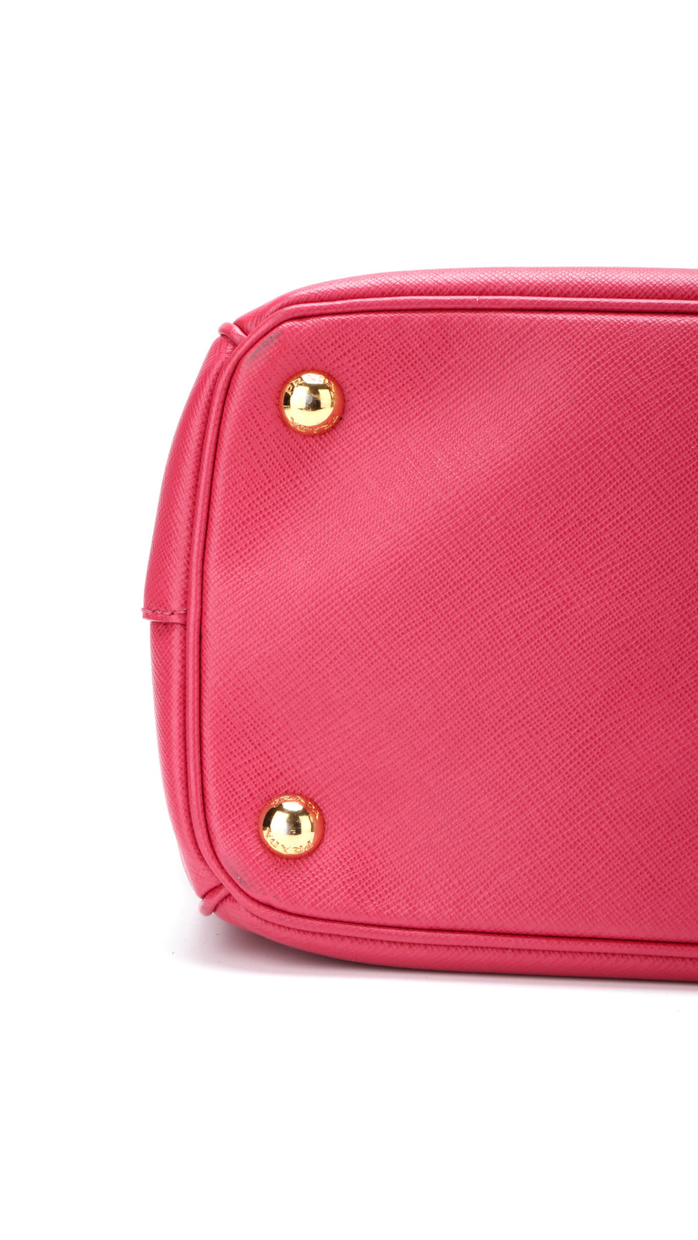 Prada Galleria Double Zip Saffiano Lux Tote - Rosa