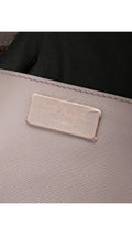 Prada Galleria Double Zip Tote Saffiano Bag - Grey/White