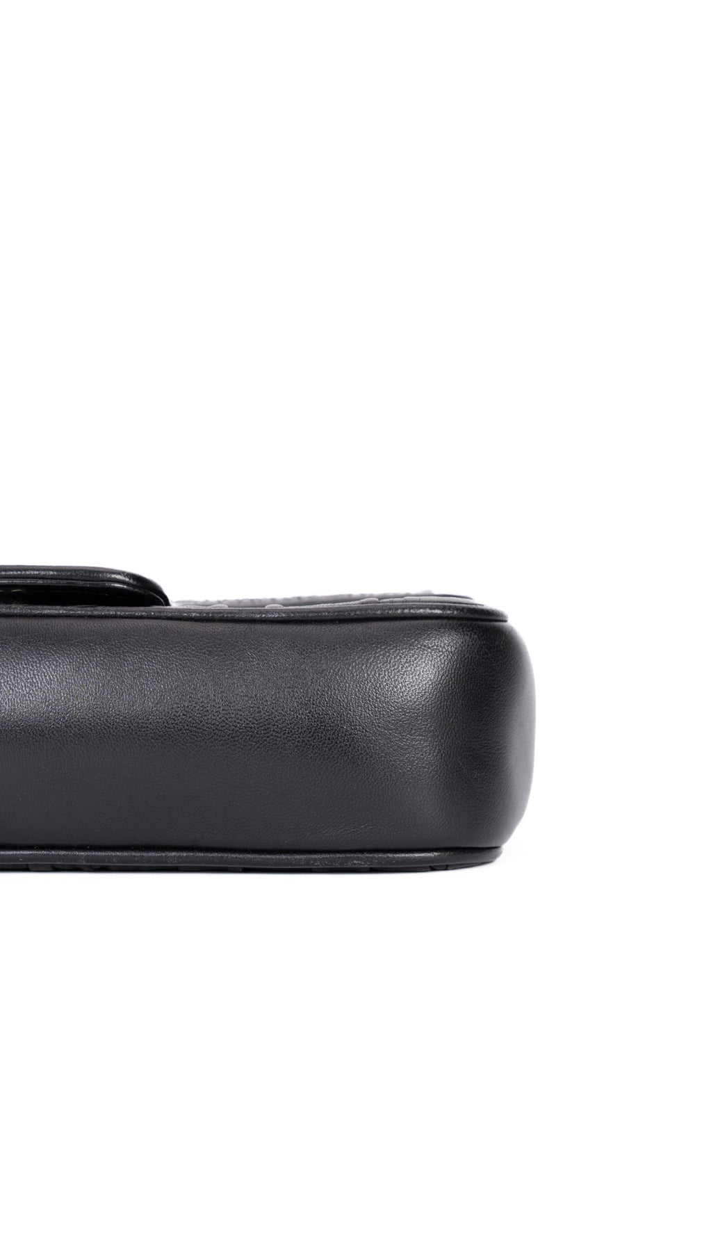Prada Gaufre Chain Nappa Shoulder Bag - Black