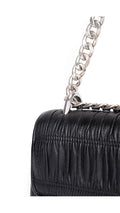 Prada Gaufre Chain Nappa Shoulder Bag - Black