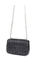 Prada Gaufre Chain Nappa Shoulder Bag - Black