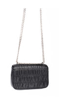 Prada Gaufre Chain Nappa Shoulder Bag - Black