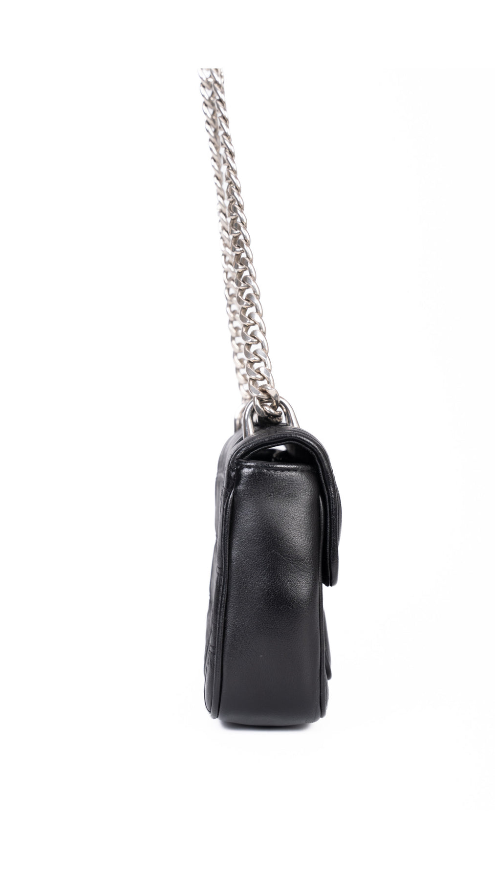Prada Gaufre Chain Nappa Shoulder Bag - Black