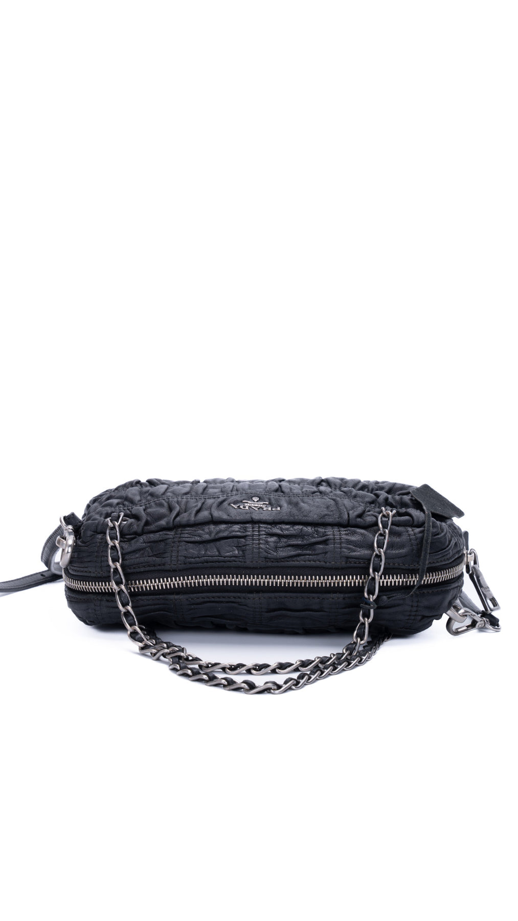 Prada Gaufre Axelväska - Svart