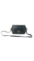 Prada Logo Crossbody Bag - Mörkgrön