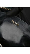 Prada Logo Crossbody Bag - Mörkgrön