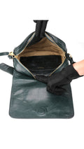 Prada Logo Crossbody Bag - Mörkgrön