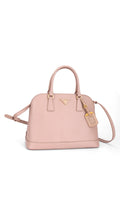 Prada Promenade Saffiano Lux Axelväska - Rosa