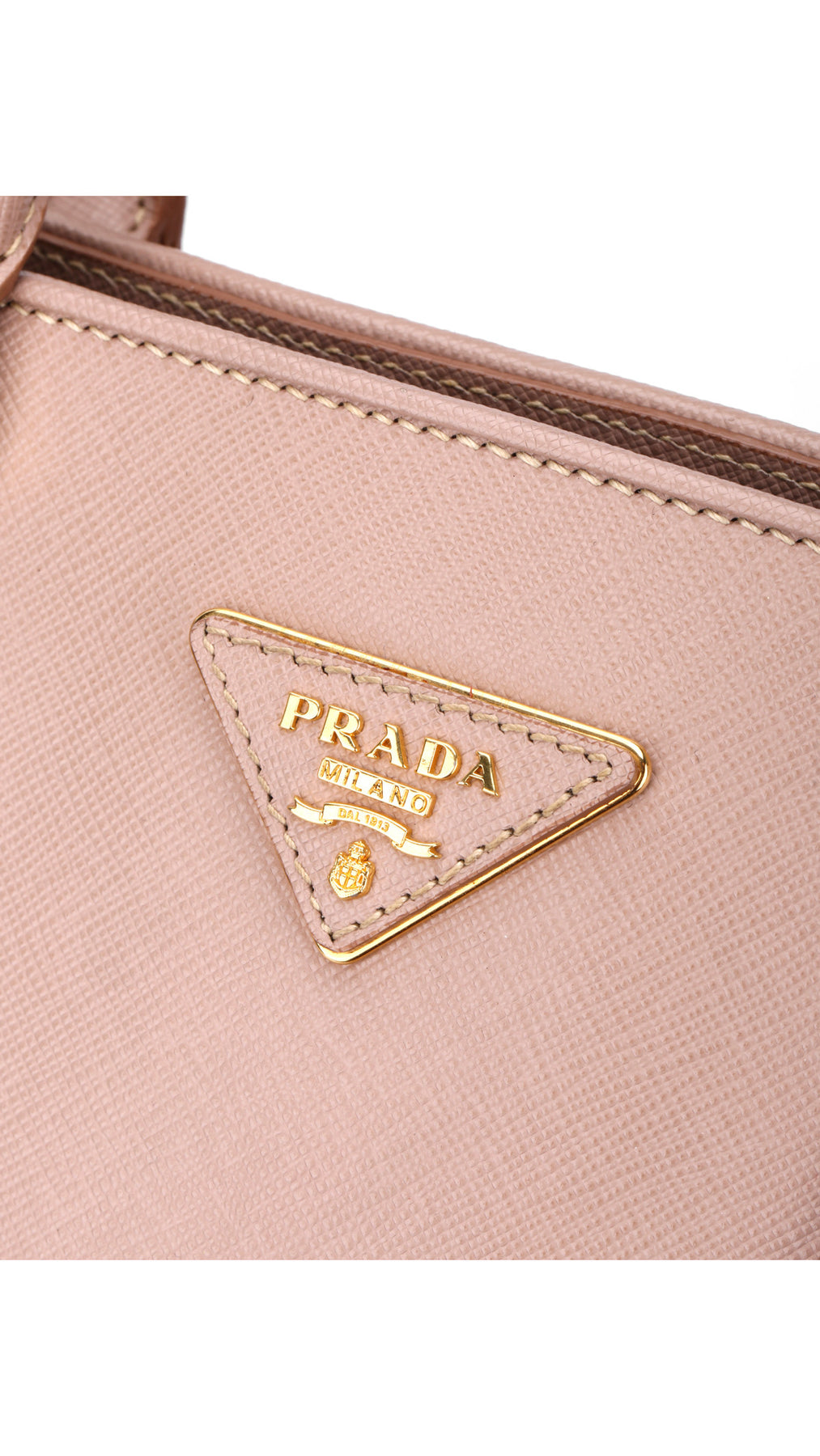 Prada Promenade Saffiano Lux Axelväska - Rosa