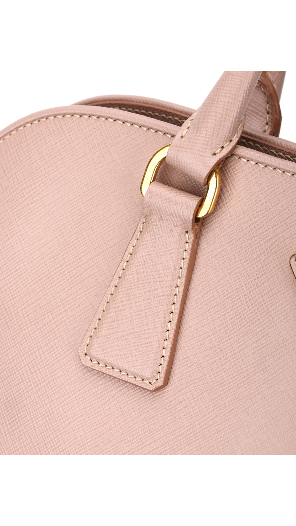 Prada Promenade Saffiano Lux Axelväska - Rosa