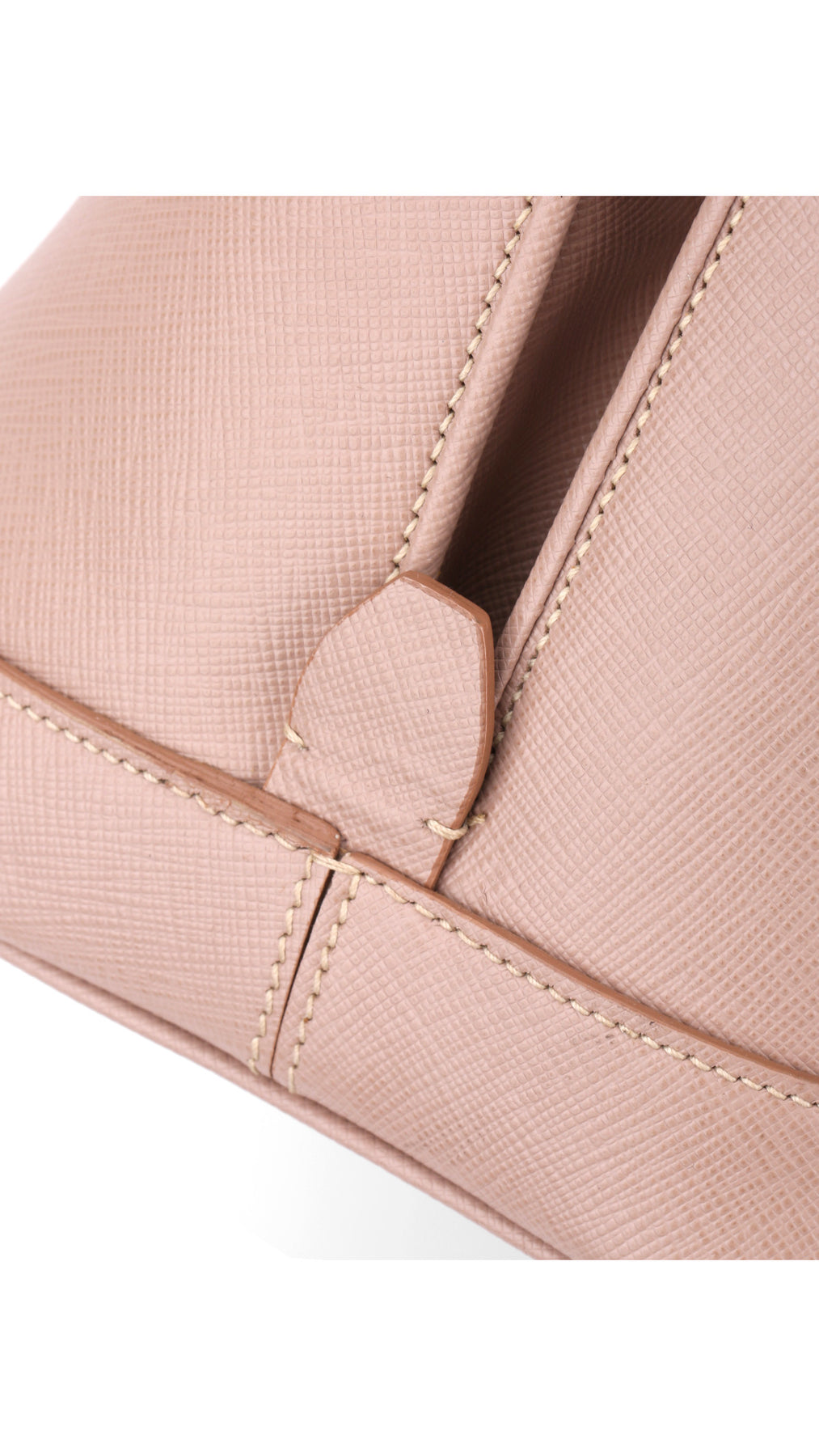 Prada Promenade Saffiano Lux Axelväska - Rosa