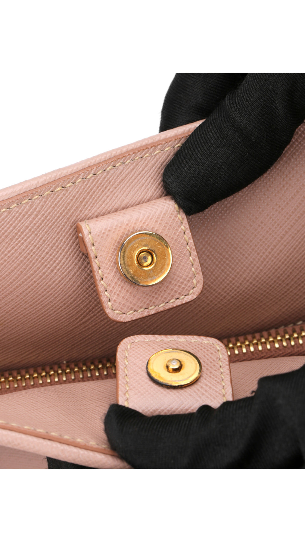 Prada Promenade Saffiano Lux Axelväska - Rosa