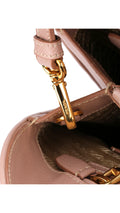 Prada Promenade Saffiano Lux Axelväska - Rosa