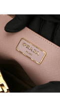 Prada Promenade Saffiano Lux Axelväska - Rosa