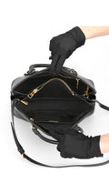 Prada Saffiano Lux Large Shoulder Bag - Black