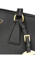 Prada Saffiano Lux Large Shoulder Bag - Black