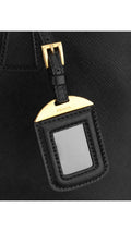 Prada Saffiano Lux Large Shoulder Bag - Black