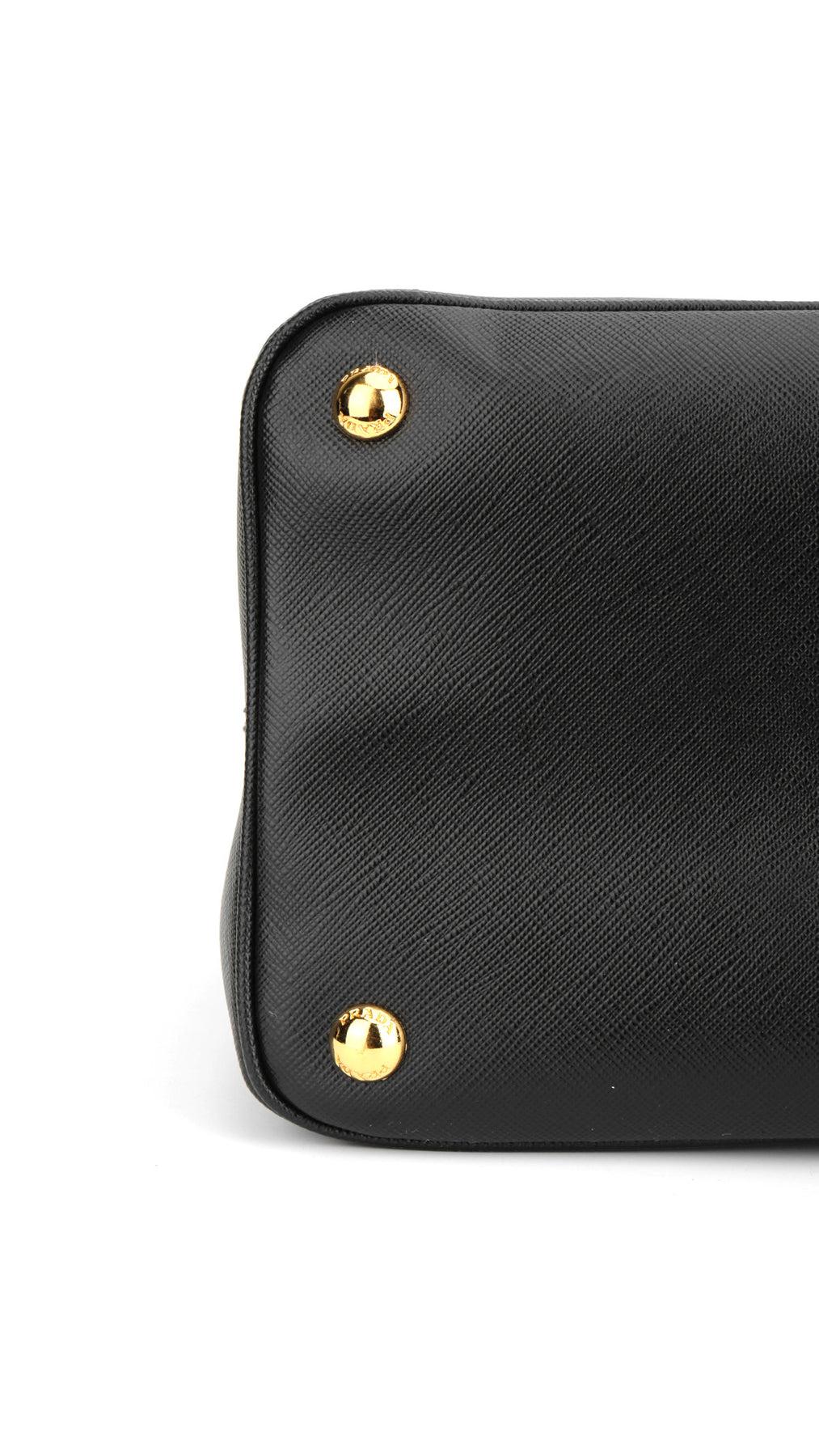 Prada Saffiano Lux Large Shoulder Bag - Black